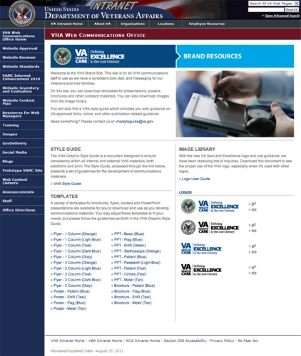 The VHA Office of Communications Web Site