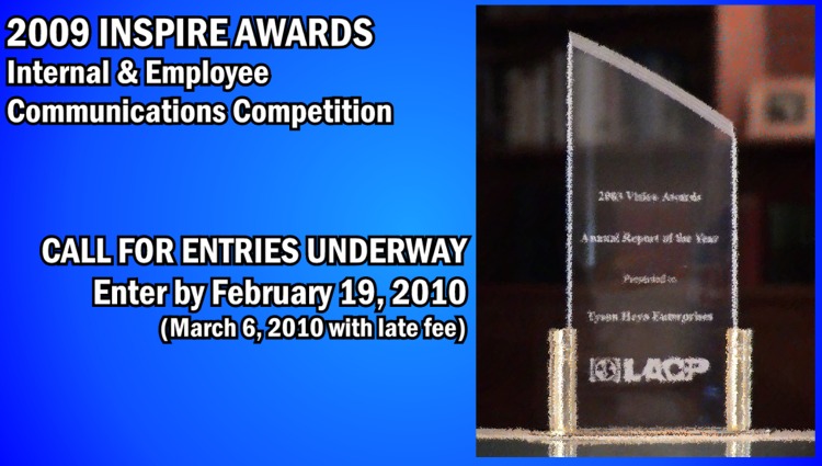 CALL FOR ENTRIES: 2009 Inspire Awards Strategic Communications Competition