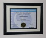 LACP Framed Award Certificate