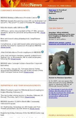 LACP 2008 Inspire Awards Internal & Employee Communications Competition