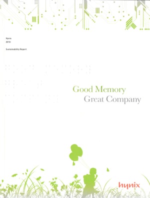 The Hynix 2010 Sustainability Report