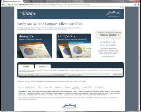 The John Hancock Funds Portfolio Insight Compare