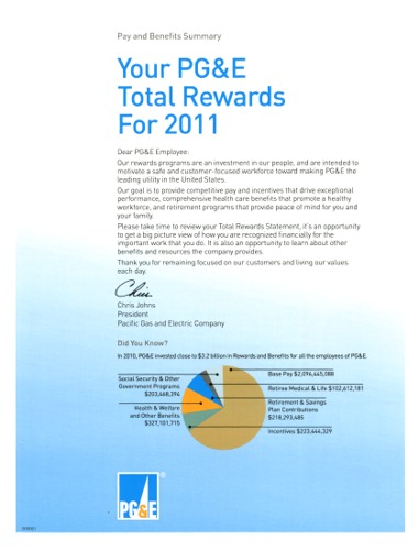 Your PG&E Total Rewards for 2011