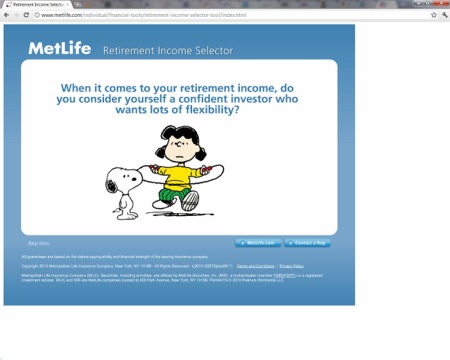 The Retirement Income Selector Tool