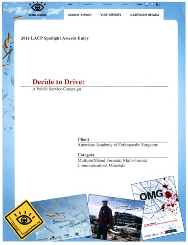 Decide to Drive: A Public Service Campaign