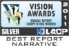 LACP 2011 Vision Awards Regional Special Acheivement Winner