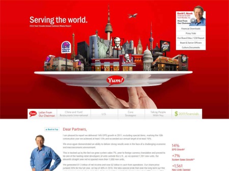 The Yum! Brands 2011 Annual Customer Mania Report