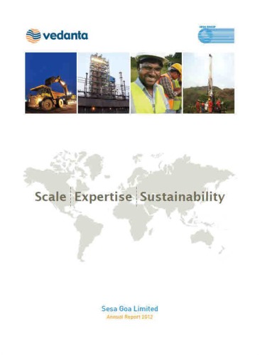 The Sesa Goa Limited Annual Report 2012
