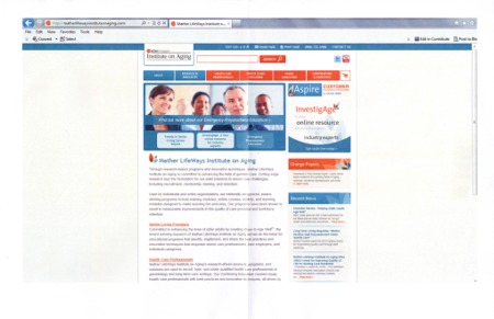 The Mather LifeWays Institute on Aging Website