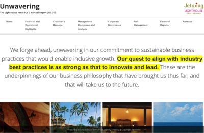 THE LIGHTHOUSE HOTEL PLC