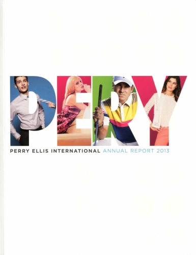 The Perry Ellis International Annual Report 2013 (FY2012)