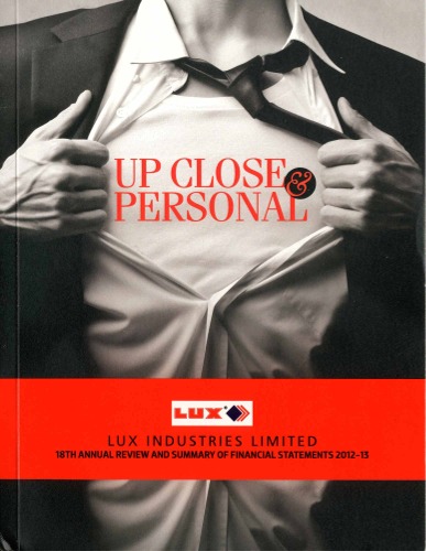 The Lux Industries Limited Annual Report 2012-13