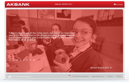 The Akbank Online Interactive Annual Report