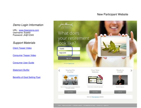 John Hancock Retirement Plan Services Participant Website