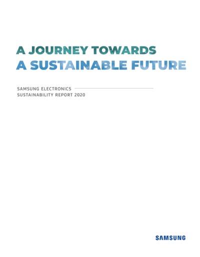 SAMSUNG ELECTRONICS SUSTAINABILITY REPORT 2020