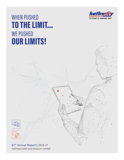 Hathway Cable and Datacom Limited Annual Report 2020-21